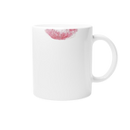 Kiss stamped ceramic mug  (Right hand)